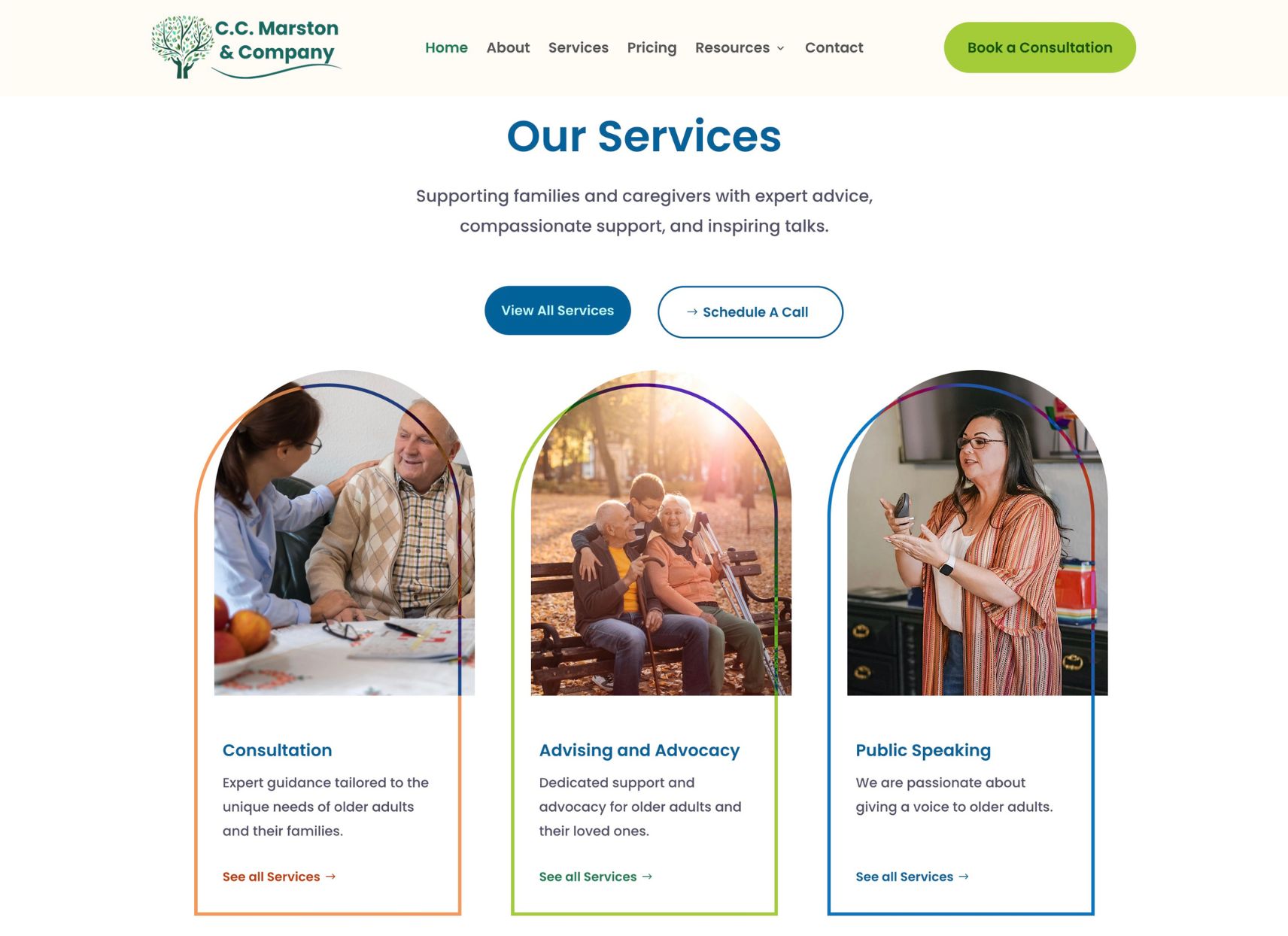 C.C. Marston & Company website